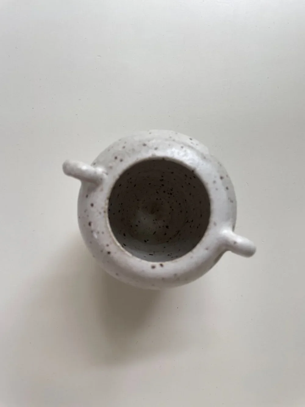 Vintage Mini Handmade Speckled Glaze Ceramic Amphora Stoneware Studio Art Potter